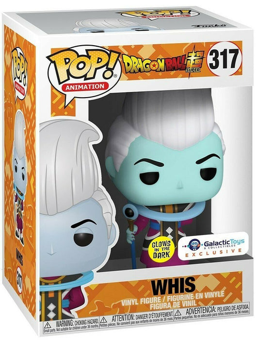 Dragon Ball: Whis #317 (Glows In The Dark) (Galactic Toys Exclusive) - With Box - Funko Pop