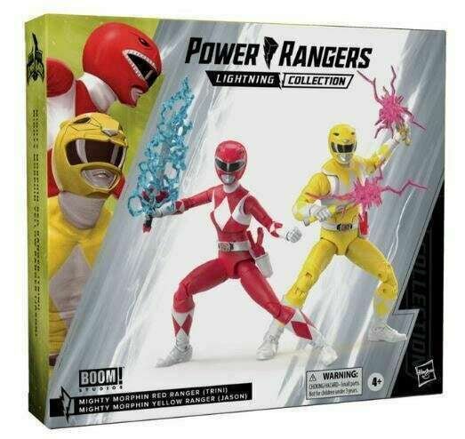 Mighty Morphin Power Rangers: Mighty Morphin Yellow Ranger And Mighty Morpnin Red Ranger Action Figure - New - Toys