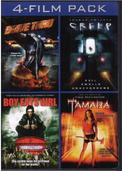 Horror 4 Film Pack (Drive Thru / Creep / Boy Eats Girl / Tamara) - DVD