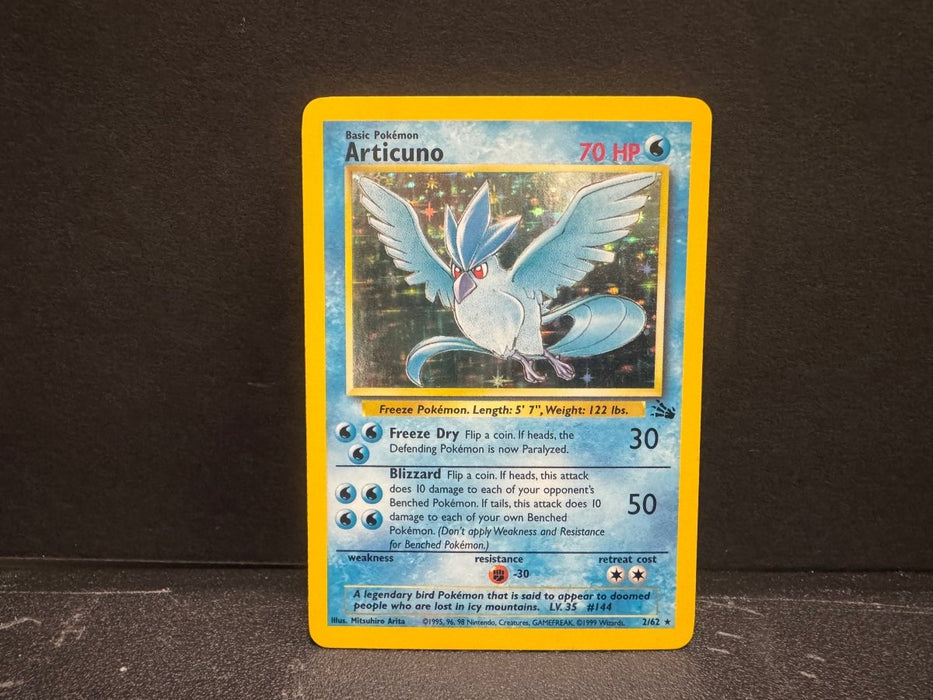Articuno 2/62 - Fossil - Lightly Played
