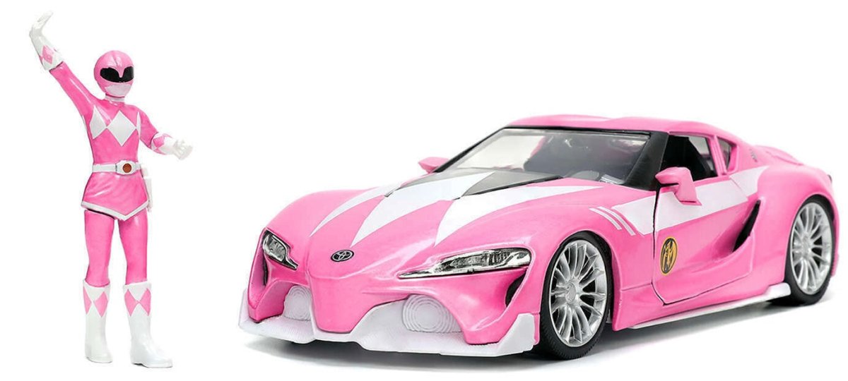 Power Rangers: Pink Ranger & Toyota FT-1 Concept Action Figure - New - Toys