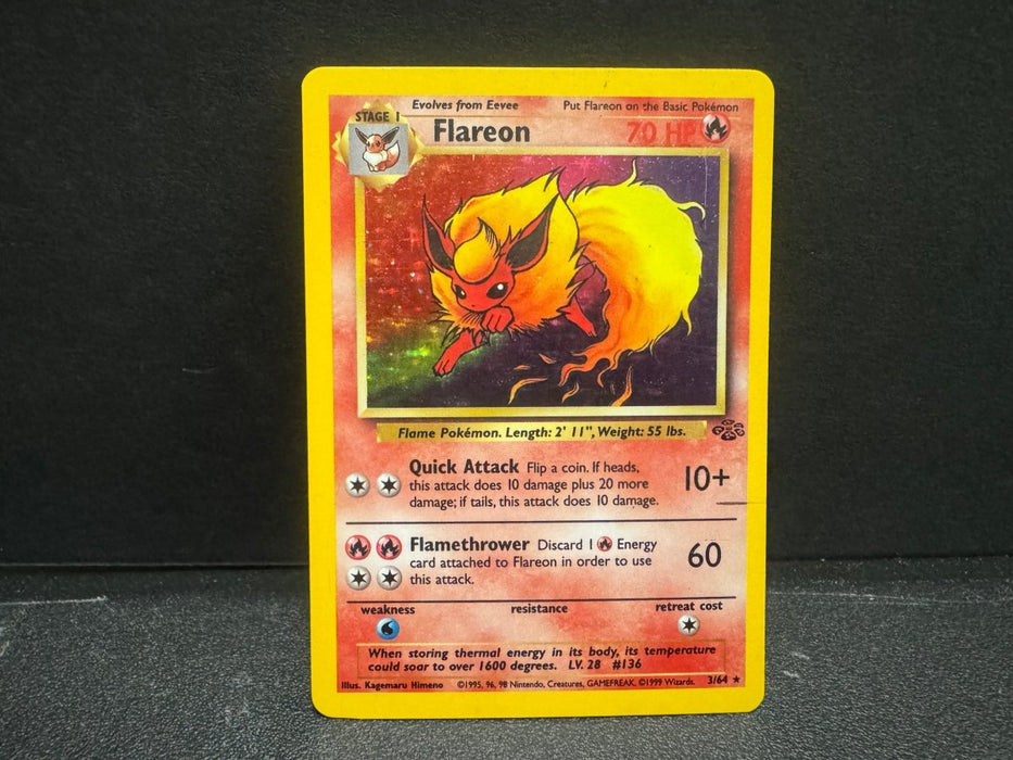Flareon 3/64 (Holo) - Jungle - Moderately Played