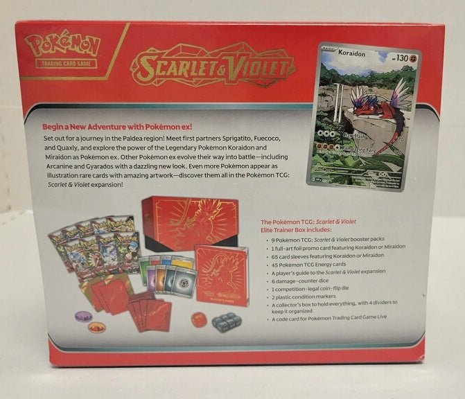 Scarlet & Violet Elite Trainer Box [Koraidon] - SV01: Scarlet & Violet Base Set (SV1) - New