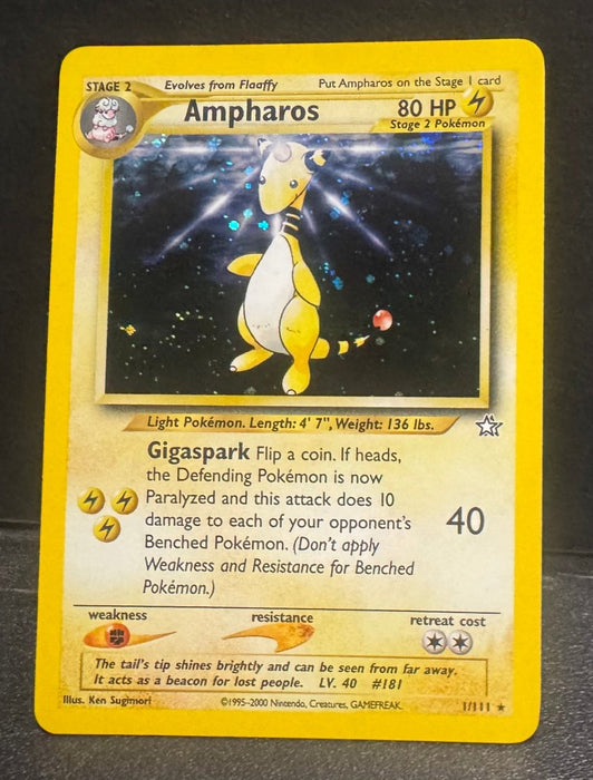 Ampharos 1/111 - Neo Genesis - Near Mint
