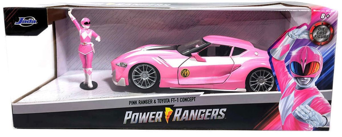 Power Rangers: Pink Ranger & Toyota FT-1 Concept Action Figure - New - Toys