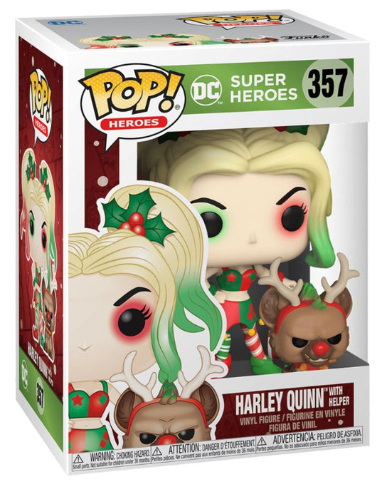 DC Super Heroes: Harley Quinn With Helper #357 - In Box - Funko Pop