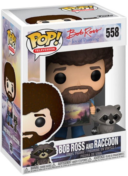 Bob Ross The Joy Of Painting: Boss Ross And Raccoon #558 - With Box - Funko Pop