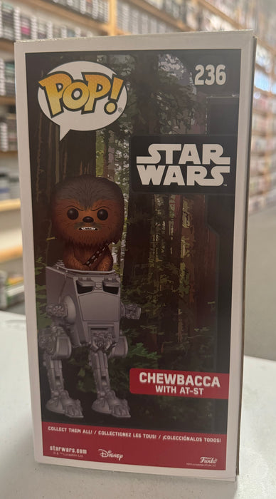 Star Wars: Chewbacca With AT-ST #236 - In Box - Funko Pop