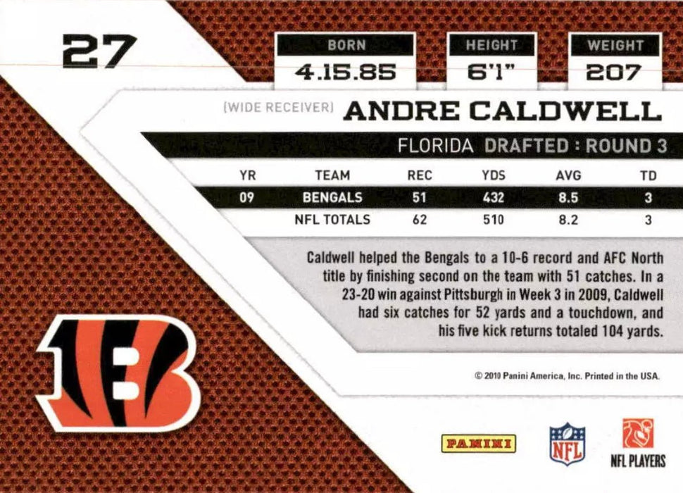 2010 Panini Threads: Andre Caldwell #27