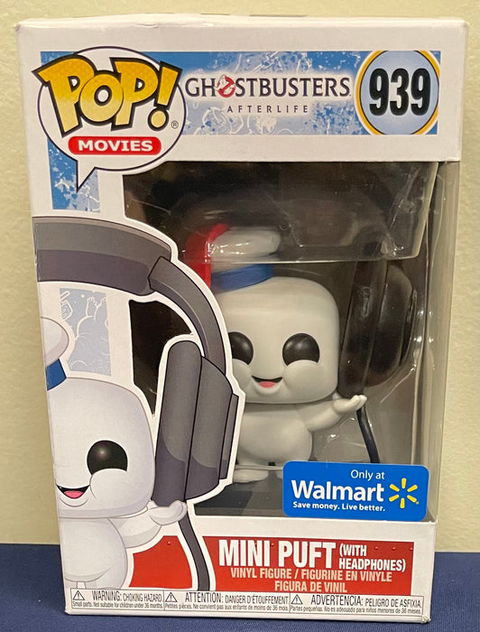 Ghostbusters Afterlife: Mini Puft (With Headphones) #939 (Walmart Exclusive) - In Box - Funko Pop