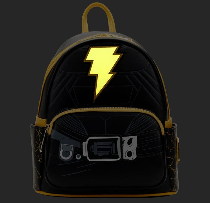 Black Adam Light Up Mini Backpack - New