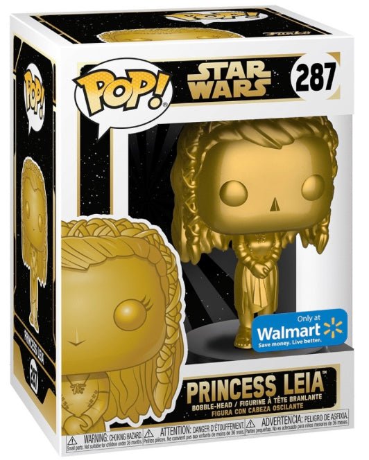 Star Wars: Princess Leia #287 (Walmart Exclusive) - With Box - Funko Pop