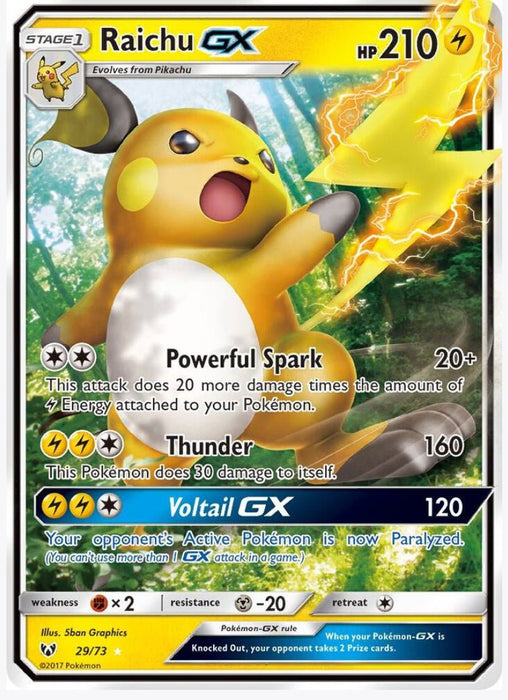 Raichu GX 29/73 - Shining Legends (SHL)