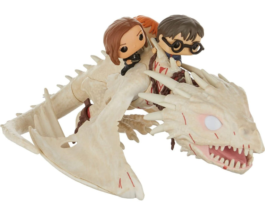 Harry Potter: Harry, Hermione & Ron Riding Gringotts Dragon #93 - Without Box - Funko Pop