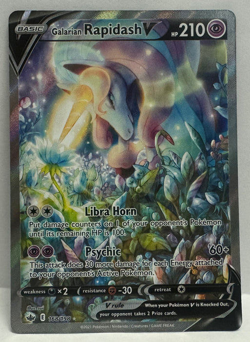 Galarian Rapidash V 168/198 (Alternate Full Art) - SWSH06: Chilling Reign (SWSH06) - Near Mint