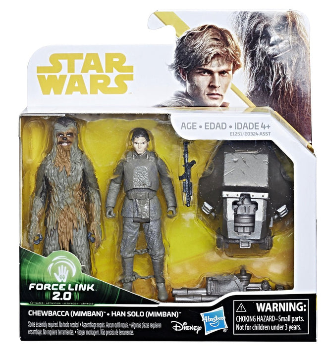 Star Wars Force Link 2.0 Han Solo & Chewbacca 2-Pack - Toys And Collectibles