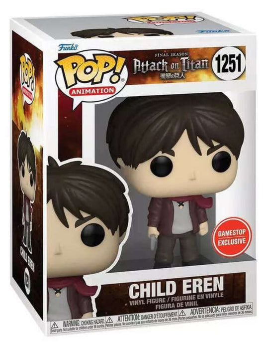 Attack On Titan: Child Eren #1251 (GameStop Exclusive) - In Box - Funko Pop