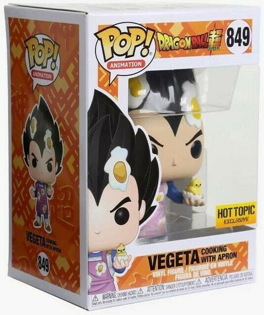 Dragon Ball: VegetaCooking With Apron #849 (Hot Topic Exclusive) - In Box - Funko Pop