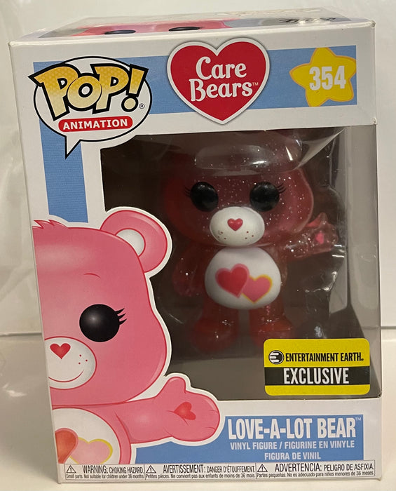 Care Bears: Love-A-Lot Bear (Glitter) #354 (Entertainment Earth Exclusive) - With Box - Funko Pop