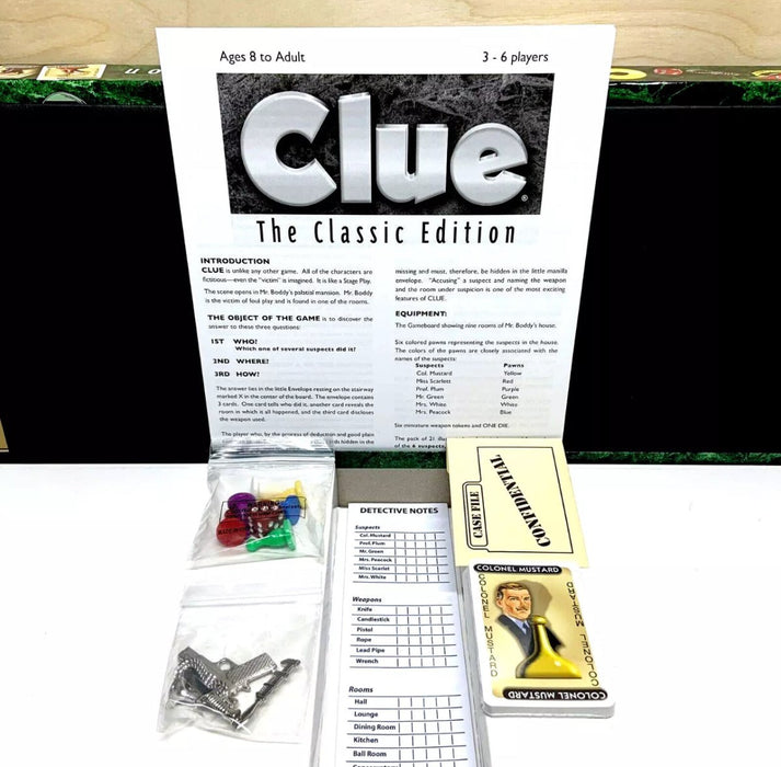 Clue The Classic Edition 1949 Retro (2016) - Pre-Owned - Board Games