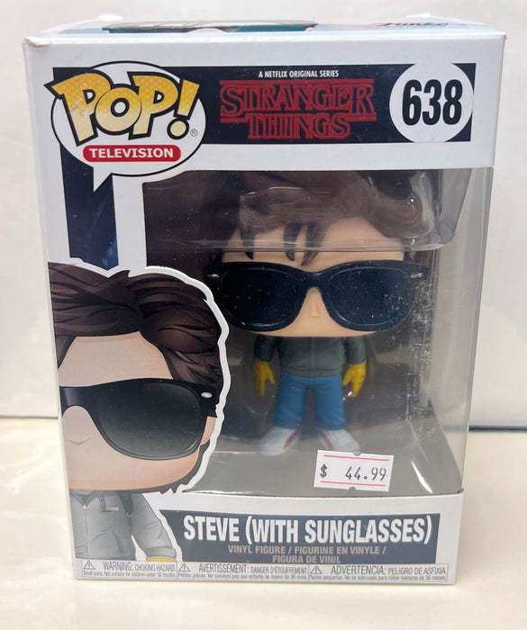 Stranger Things: Steve (With Sunglasses) #638 - With Box - Funko Pop