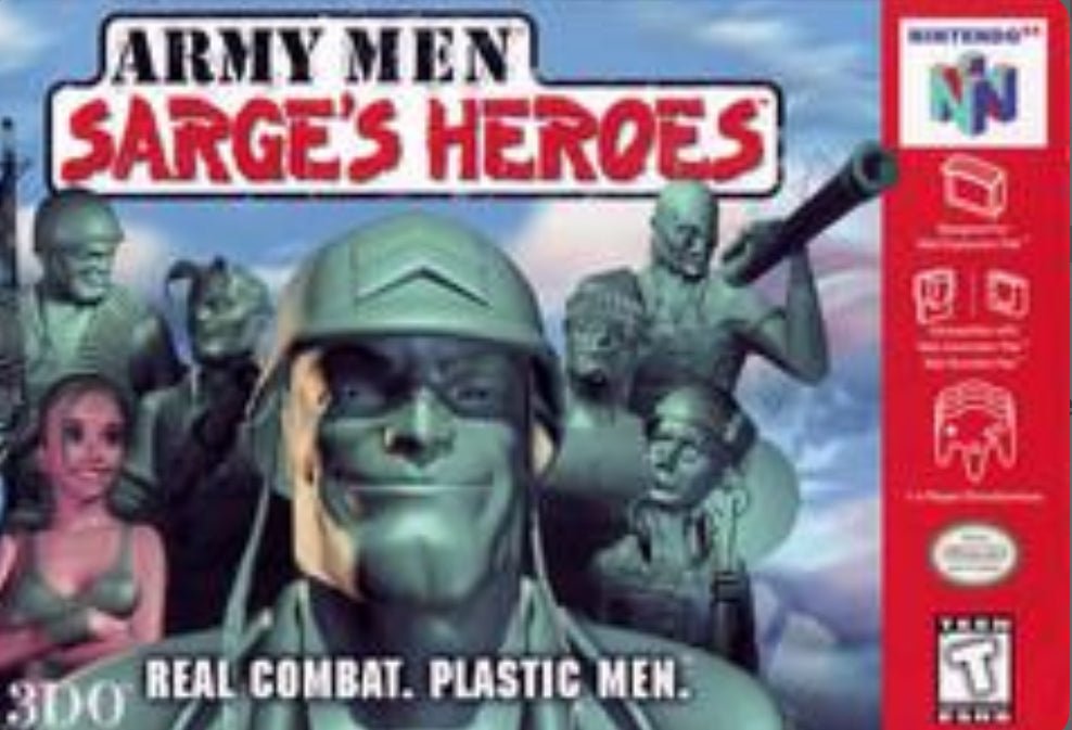 Army Men Sarge’s Heroes  - Cart Only - Nintendo 64