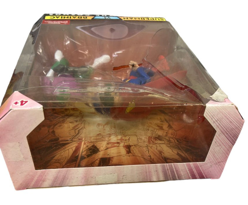 DC Universe Superman Vs. Brainiac Clash In The Cosmos (Cosmetically Flawed Box) - New - Toys And Collectibles