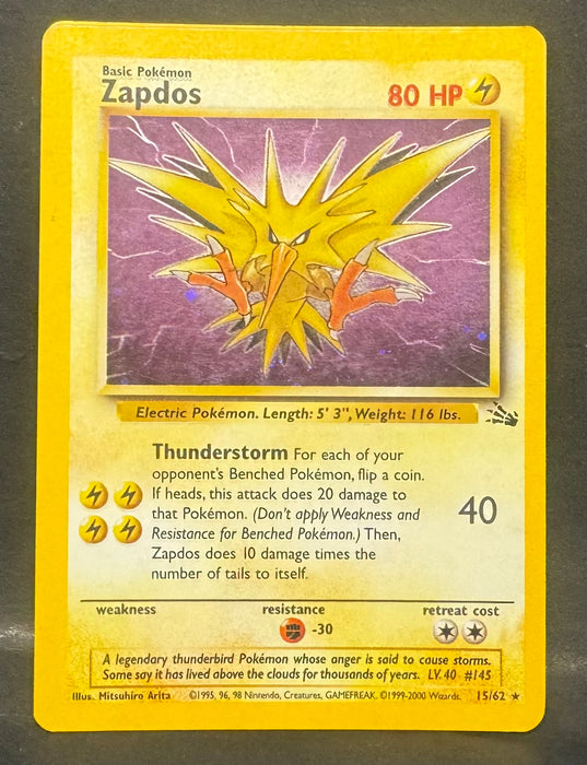 Zapdos (15) - Fossil (FO) - Lightly Played