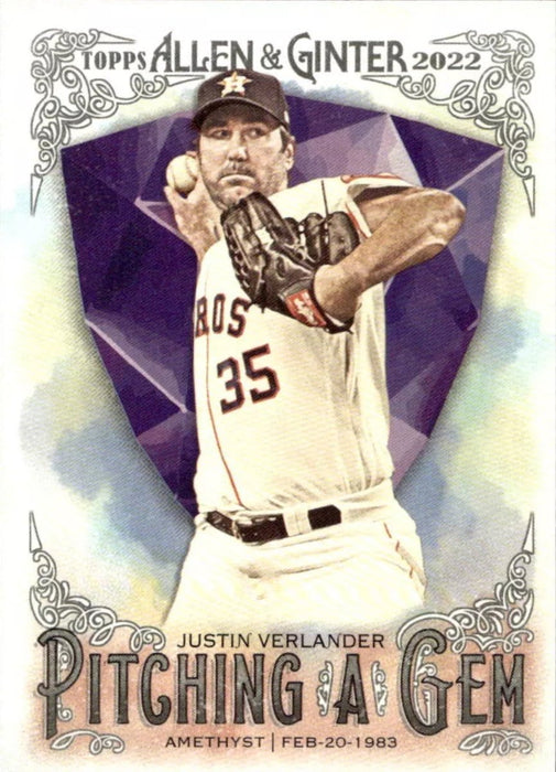 2022 Topps Allen & Ginter Justin Verlander #PAG-6