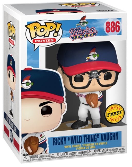 Major League: Ricky “Wild Thing” Vaughn #886 (Chase) - With Box - Funko Pop