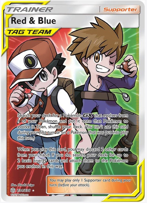 Red & Blue (Full Art) 234/236 - SM - Cosmic Eclipse (SM12) - Lightly Played