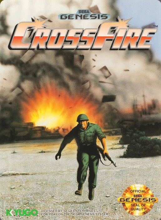 Crossfire - Box And Game - Sega Genesis