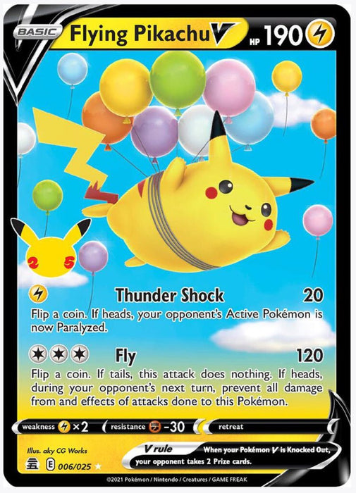 Flying Pikachu V 6/25 - Celebrations (CLB)