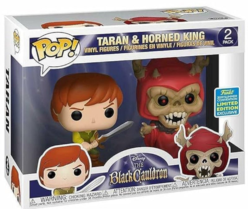 Disney The Black Cauldron: Taran & Horned King (2019 Summer Convention Exclusive) - In Box - Funko Pop