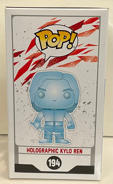 Star Wars: Holographic Kylo Ren #194 (Target Exclusive) (Glow In The Dark) - With Box - Funko Pop