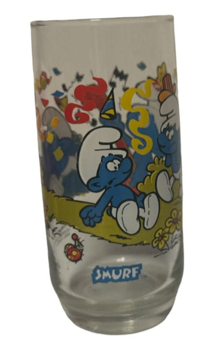 1983 Harmony Smurf Glass Cup - Pre-Owned - Homegoods