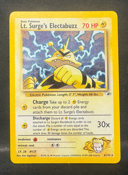 Lt. Surge's Electabuzz 6/132 - Gym Heroes (G1) - Lightly Played