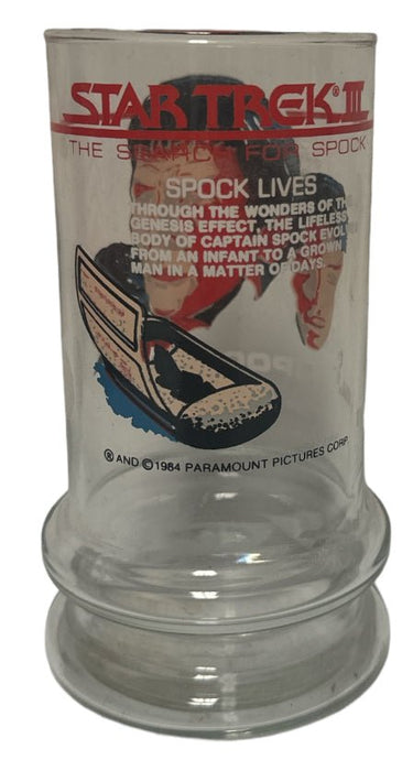 Star Trek III Spock Lives Glass Cup - Pre-Owned - Homegoods