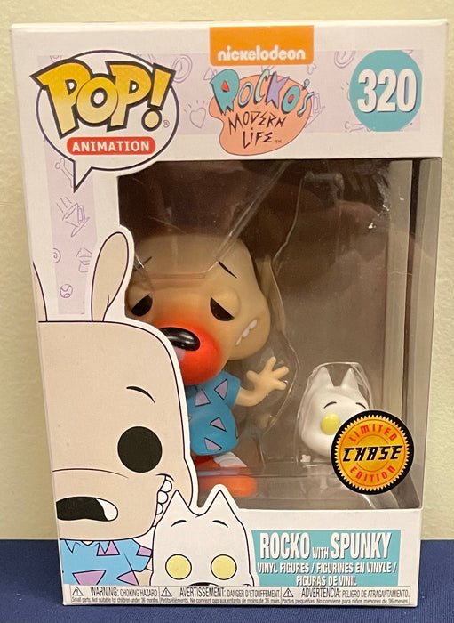 Nickelodeon Rocko’s Modern Life: Rocko with Spunky (Sick) #320 (Limited Edition Chase) - With Box - Funko Pop