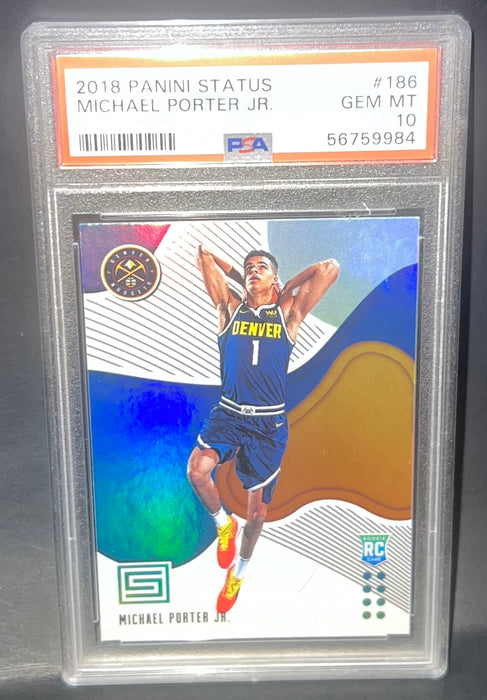 2018 Panini Status Michael Porter JR. #186 - PSA Graded 10