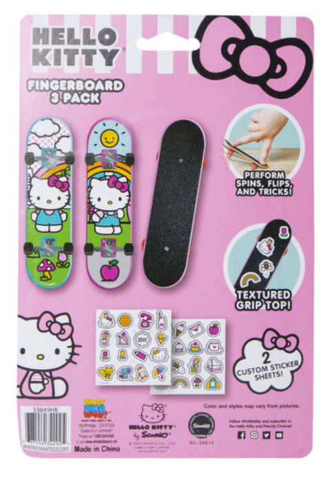 Sanrio Hello Kitty Fingerboards With Stickers 3-Count (New) - Toys