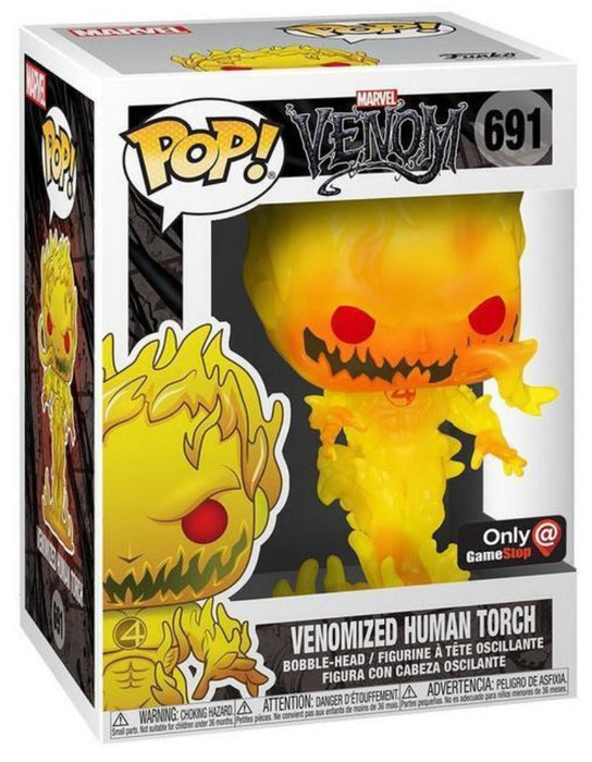 Marvel Venom: Venomized Human Torch #691 (GameStop Exclusive) - In Box - Funko Pop