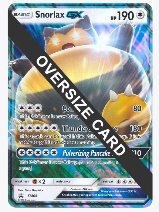 Snorlax GX - SM05 (SM Black Star Promo) - Jumbo Cards (PR)