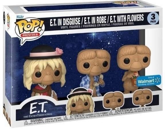 E.T.: E.T. In Disguise / E.T. In Robe / E.T. With Flowers (Walmart Exclusive) - In Box - Funko Pop