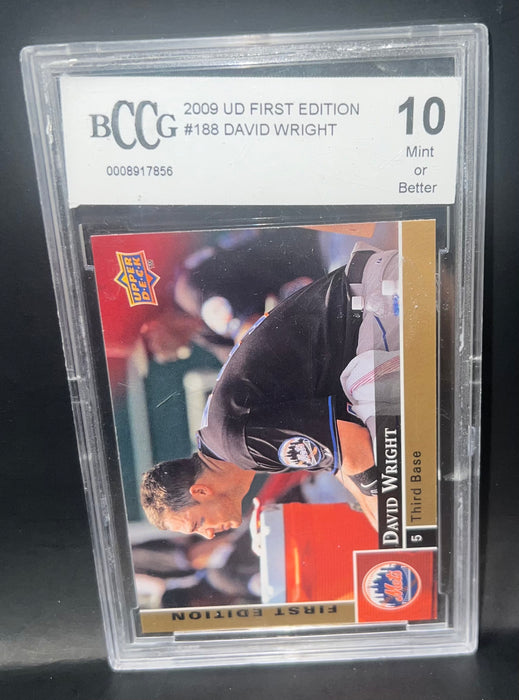 2009 UD First Edition #188 David Wright - BCCG Graded 10