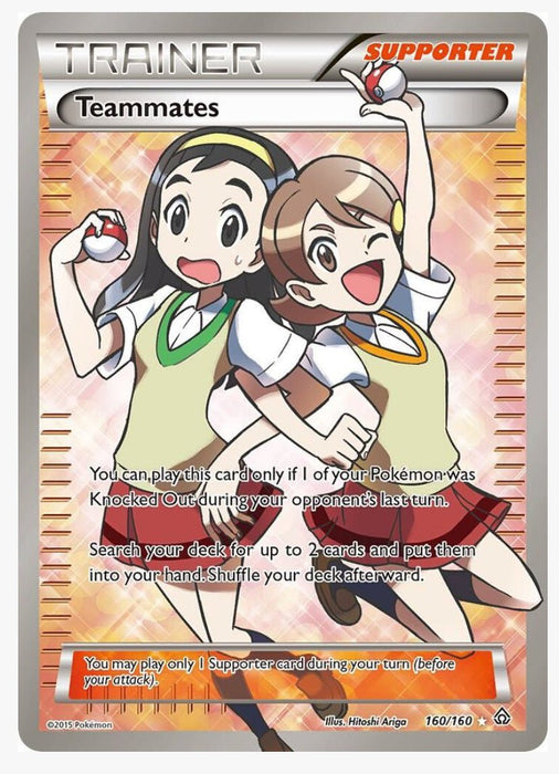 Teammates 160/160 (Full Art) - XY - Primal Clash (PRC) - Lightly Played