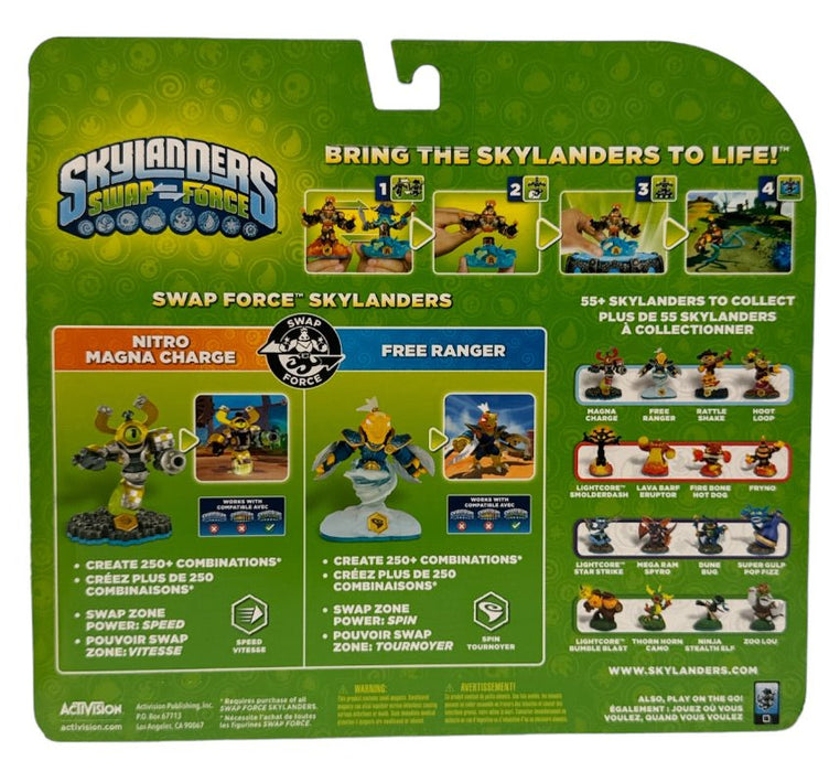 Swap Force: Nitro Magna Charge And Free Ranger - New - Skylanders