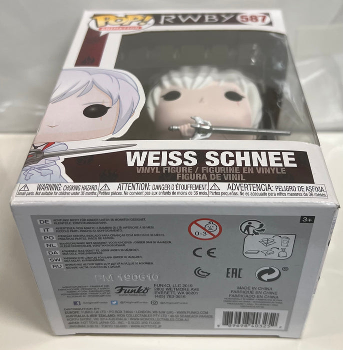 RWBY: Weiss Schnee #587 - With Box - Funko Pop