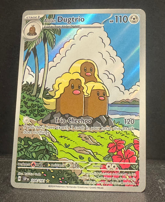 Alolan Dugtrio 208/191 - SV08: Surging Sparks - Near Mint