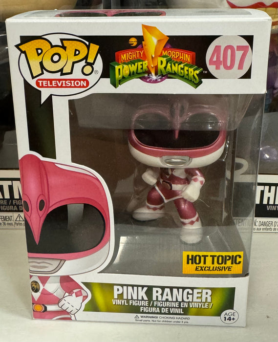 Mighty Morphin Power Rangers: Pink Ranger #407 (Hot Topic Exclusive) - With Box - Funko Pop